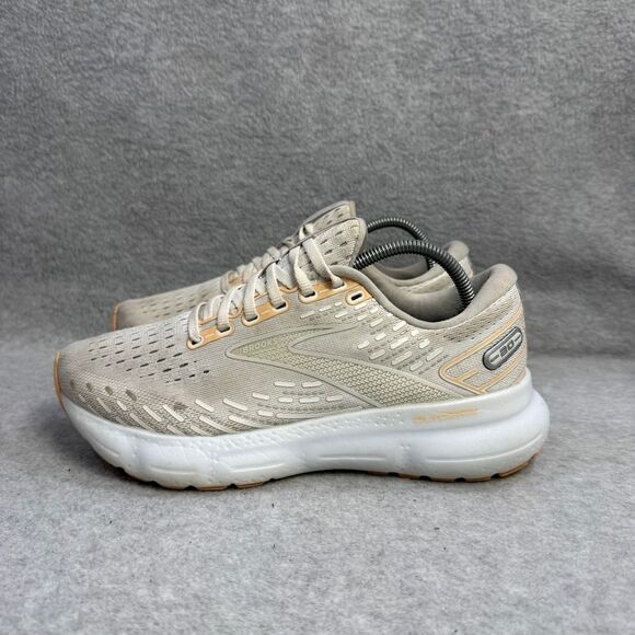 Brooks Shoes - Brooks Glycerin 20 Women's Shoes Size 7.5 Beige Running Sneakers 1203691B133